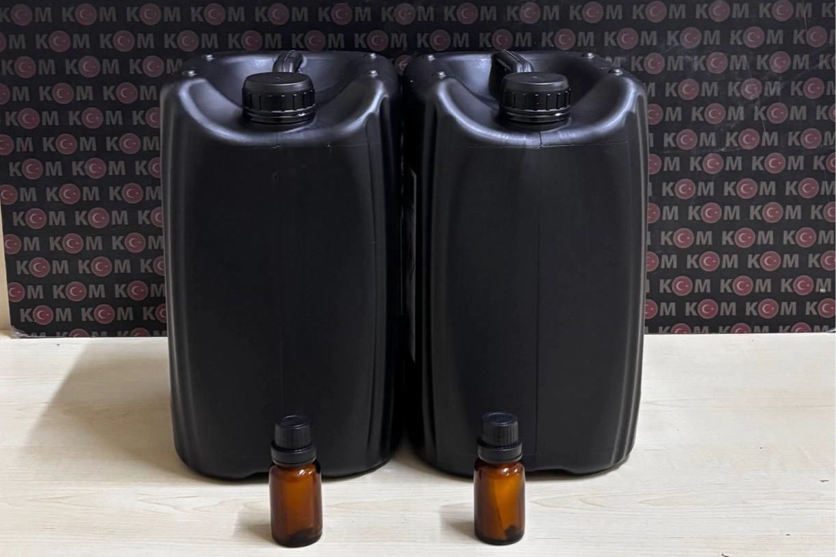 Bartın'da 10 litre etil alkol ele geçirildi