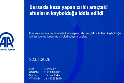 Bursa'da kaza yapan zırhlı araçtaki külçe altınlar bulunamadı!