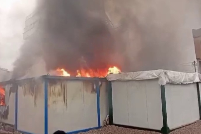 Konteynerde çıkan yangın korkuttu