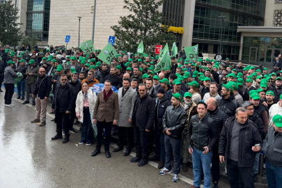Martı TAG sürücülerinden Bursa'da eylem! Taksiciler...