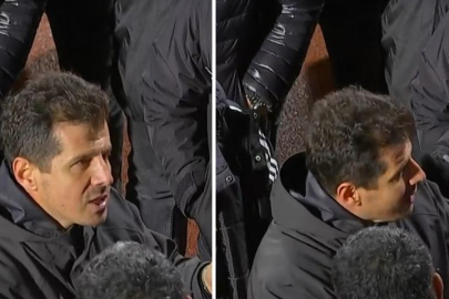 Emre Belözoğlu maçın ardından tribünlere gitti!