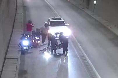 Amasya’da tünelde motosikletten düşüp metrelerce sürüklendi