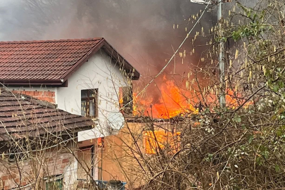 Bartın'da yanan ev kullanılamaz hale geldi