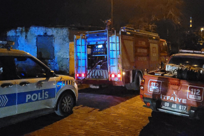 Aydın'da metruk binadaki yangın korkuttu