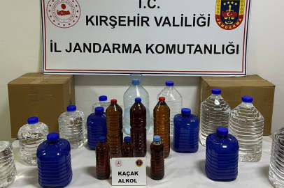 Kırşehir'de kaçak alkol operasyonu