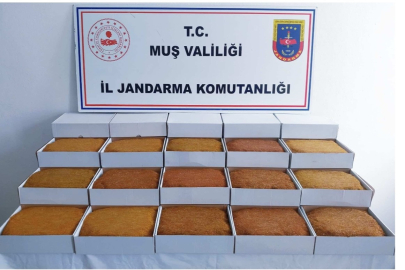 Muş'ta 45 kilo kaçak tütün ele geçirildi