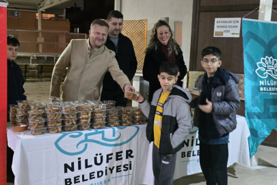 Bursa Nilüfer'de berat kandili bereketi