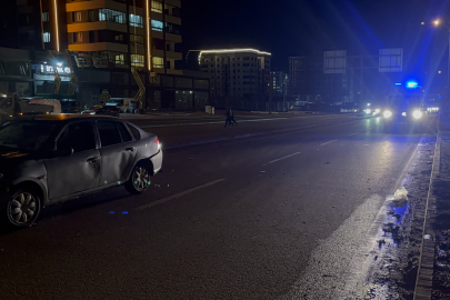 Gaziantep'te karşıya geçmek isterken otomobilin çarptığı kadın ağır yaralandı