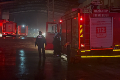 Gaziantep’te makarna fabrikasında yangın