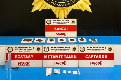 Kahramanmaraş'ta uyuşturucu taciri 3 şüpheli tutuklandı