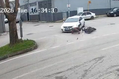 Bursa'da motosiklet sürücüsü ölümden böyle döndü!