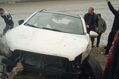 Şanlıurfa'da dolu yağışı kazaya neden oldu: 2 yaralı