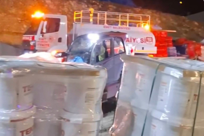 Kütahya Emet'te şantiyede korkutan yangın