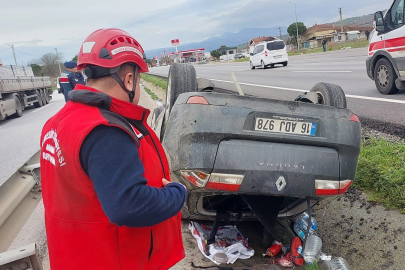 Balıkesir Susurluk’ta tek taraflı trafik kazası: 1 yaralı
