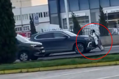 Bursa'da korku dolu anlar! Yola çıkan kadın...