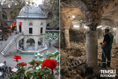 Bursa'daki Osmanlı mirası Koza Han'da skandal iddia: Kolonları kesip kaçak bodrum açmışlar!