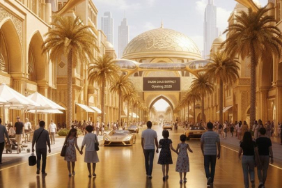 Dubai lüksü arşa çıkardı! Caddeyi altınla kaplayacaklar...