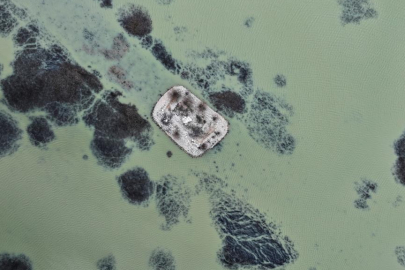 Kuruyan Avlan Gölü yağışların ardından yeniden su tuttu