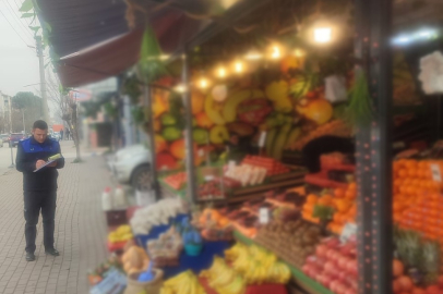 Bursa İnegöl'de manavlara yönelik denetim