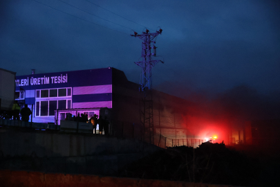 Kırklareli'nde üretim tesisinde çıkan yangın söndürüldü