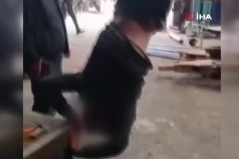 Ankara'da zihinsel engelli şahsı ayağından bağlayıp vince asan şahıslar gözaltına alındı