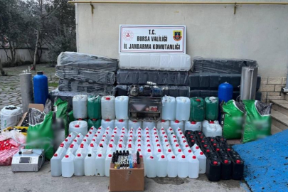 Bursa’da kaçak alkol fabrikası çökertildi!