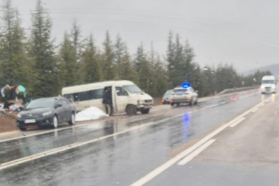 Eskişehir- Afyonkarahisar yolunda kontrolden çıkan minibüs şarampole savruldu