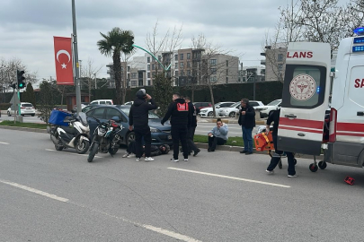 Balıkesir'de otomobil, motosiklete çarptı; 1 yaralı