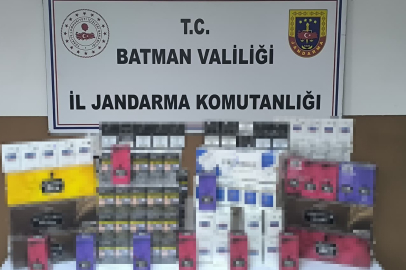 Batman Gercüş’te kaçak sigara operasyonu