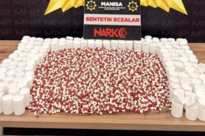 Manisa'da 14 bin 866 adet sentetik hap ele geçirildi