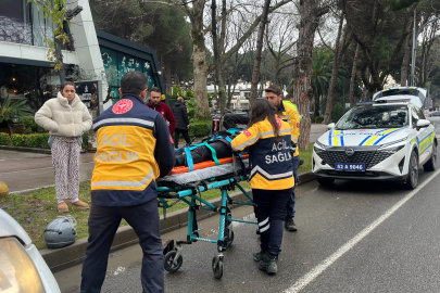 Ordu’da otomobil ile çarpışan motosikletli yaralandı