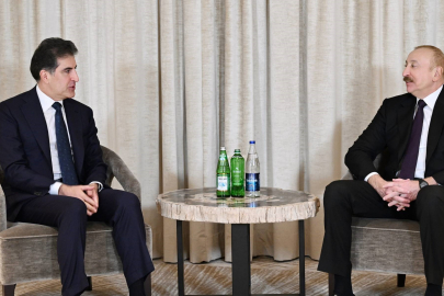Aliyev, IKBY Başkanı Barzani ile Münih'te görüştü
