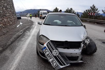Bolu'da cenaze dönüşü kaza: 2 yaralı