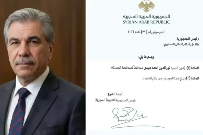 Suriye'nin Haseke Valiliği görevine Nureddin Ahmed İsa atandı