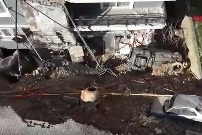 İzmir'de istinat duvarı çöktü! 151 kişi tahliye edildi...