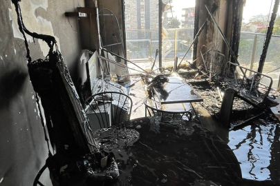 Antalya  Alanya'da korkutan yangın