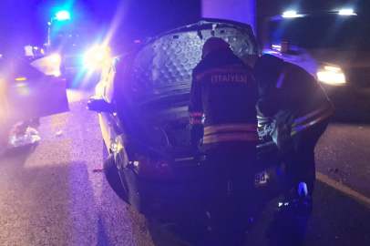 Yozgat'ta otomobil takla attı, 5 kişi yaralandı