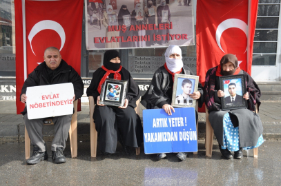 Muş'ta evlat nöbeti sürüyor