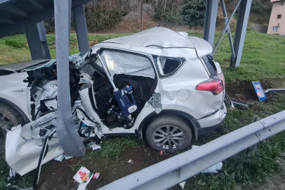 Rize'de feci kaza: 1 ölü, 1 ağır yaralı