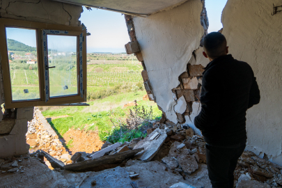 Manisa Gölmarmara'da heyelan: 7 ev kullanılamaz hale geldi