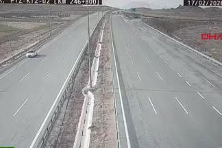 Nevşehir'de otoyolda tehlikeli hareketler yapan sürücüye ceza