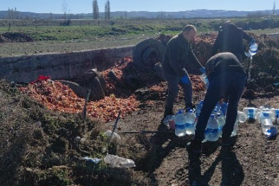 Çorum'da 180 litre kaçak alkol imha edildi