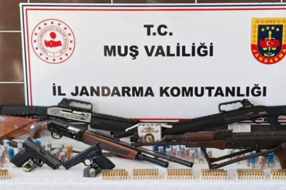 Muş Malazgirt’te ruhsatsız silah operasyonu: 6 kişi tutuklandı