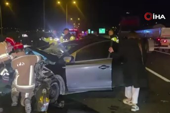 Bursa'da otobanda feci kaza: 1 yaralı