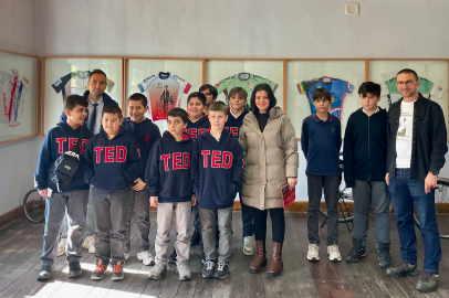 Bursa'da öğrenciler Ertan Ayçetin Bisikletevi’nde Mysia Yolları’nı tanıdı