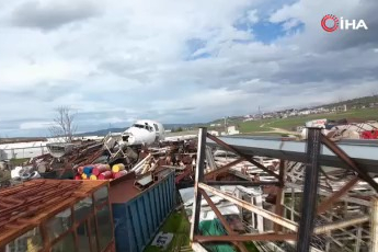 Bursa’daki dev uçak alıcı bekliyor: 4 parçaya ayrılmış Boeing 747 dikkat çekiyor
