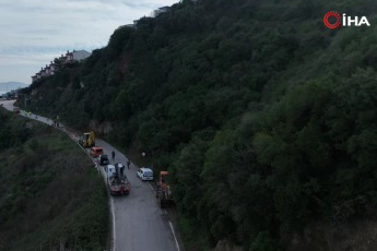Bursa'da heyelan bölgesi temizlendi: Kayan bölge dron ile görüntülendi!