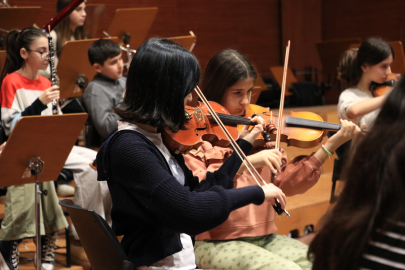 "Bursa Çocuk Senfoni Orkestrası" ilk provasını yaptı