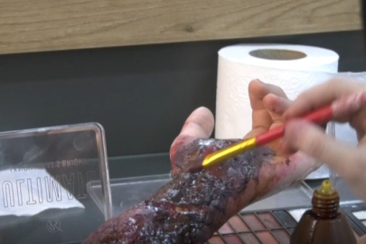 Bursa'da öğrencilerden gerçeği aratmayan özel efekt makyajları