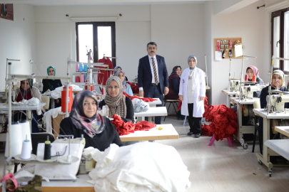 Bursa'da üreten kadınlara 'Yıldırım'&nbsp;destek